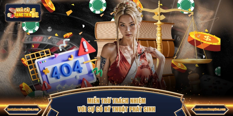 Miễn trừ trách nhiệm với sự cố kỹ thuật phát sinh